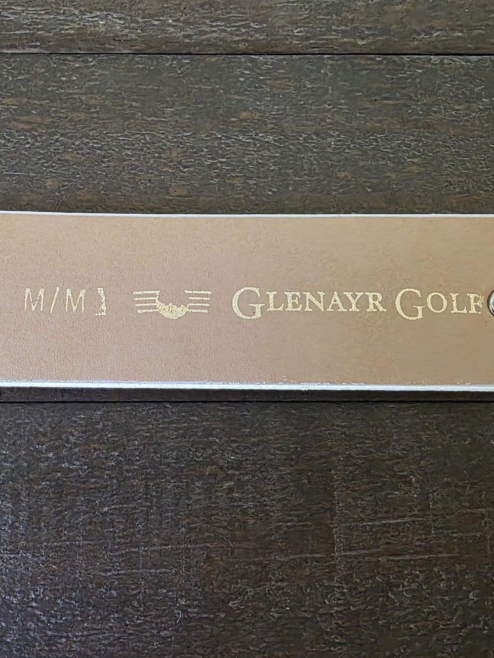 Glenayr Golf White Leather Golf Belt Bag Conchos Made In Canada Size M New - Picture 10 of 14